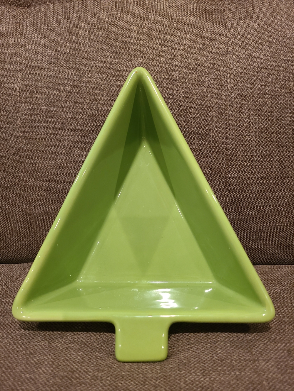 St. Nicholas Square "Tis the Season" Christmas tree-shaped ceramic snack dish